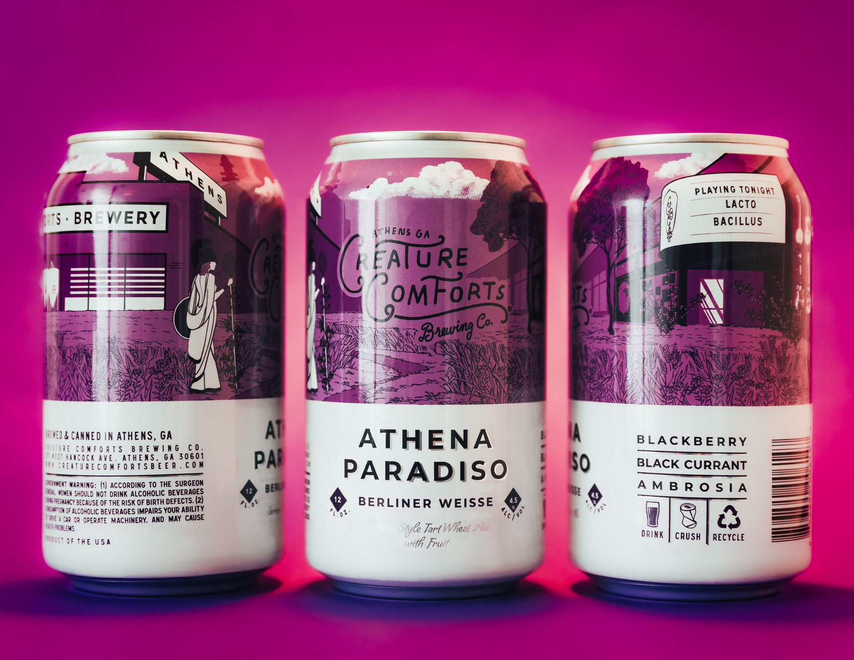 Athena Paradiso with blackberries & black currant