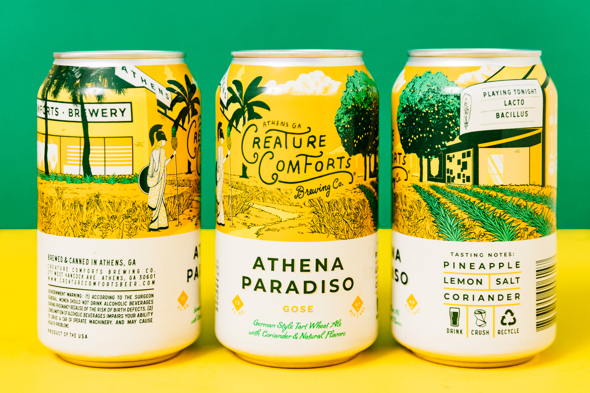 Athena Paradiso with pineapple & lemon