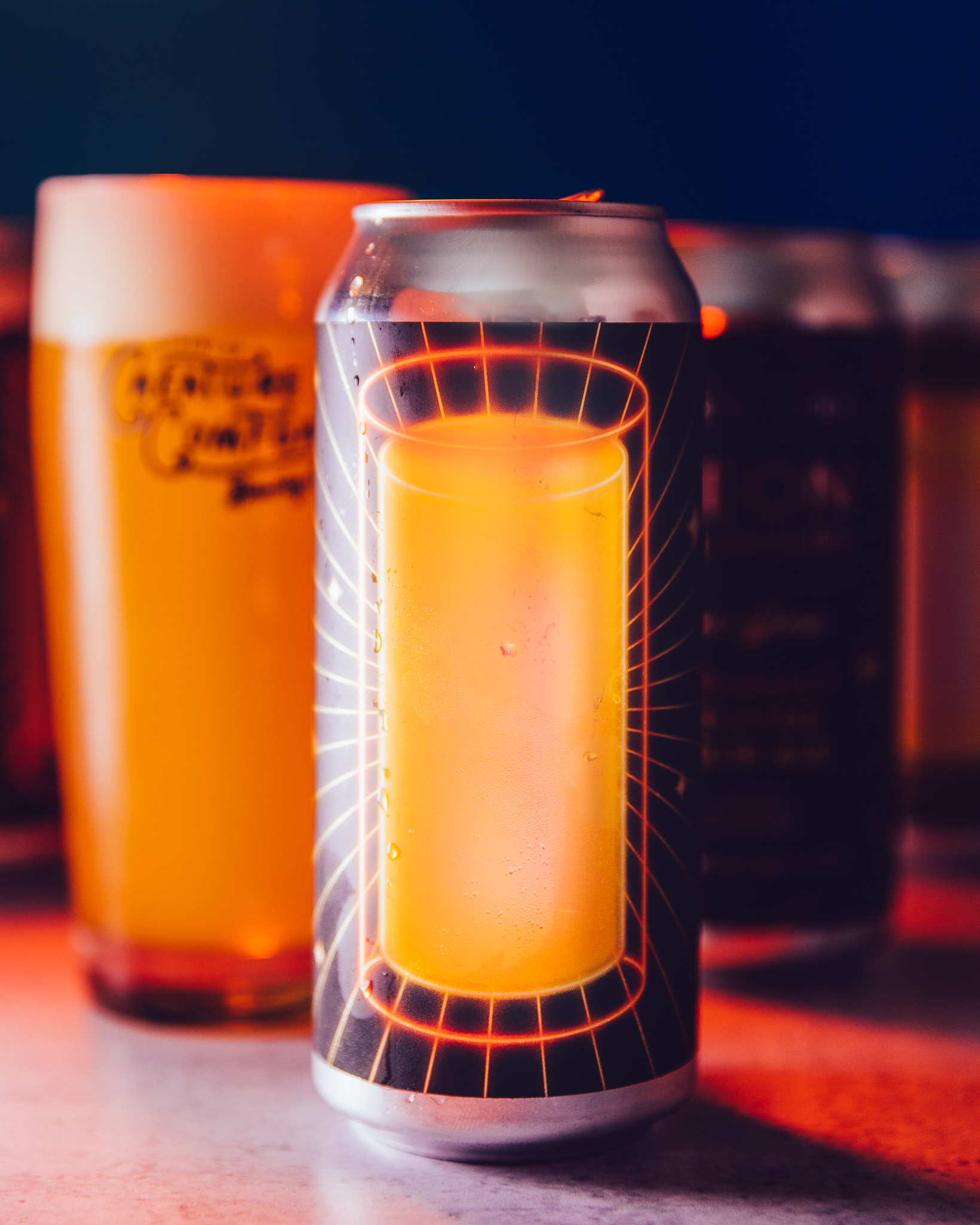 Neon Cylinders: Sun Glow