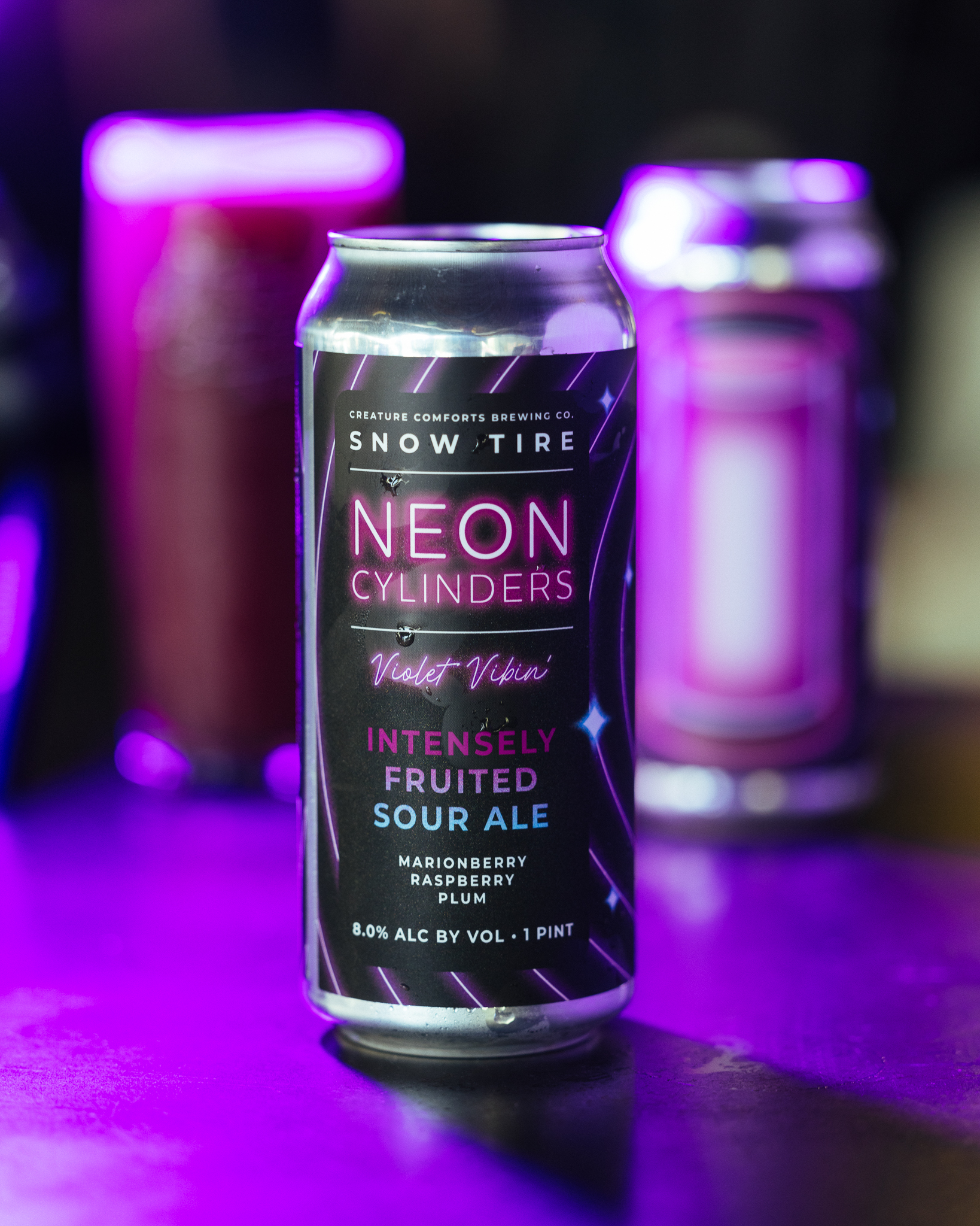 Neon Cylinders: Violet Vibin’