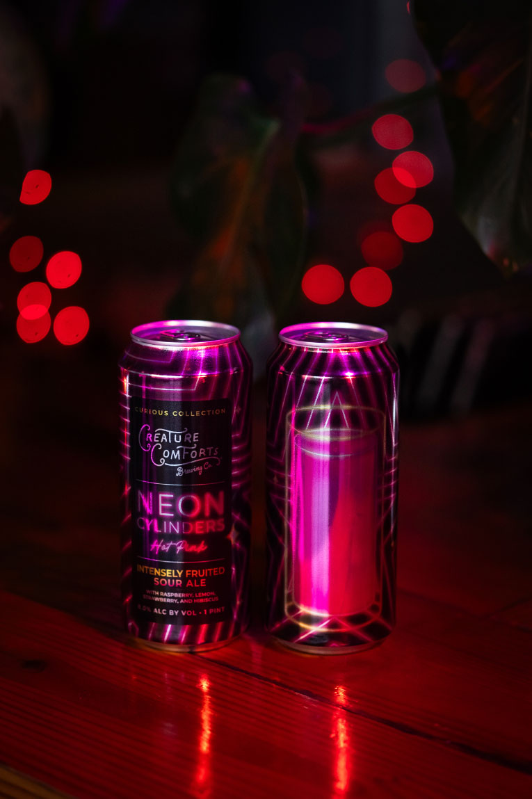 Neon Cylinders: Hot Pink