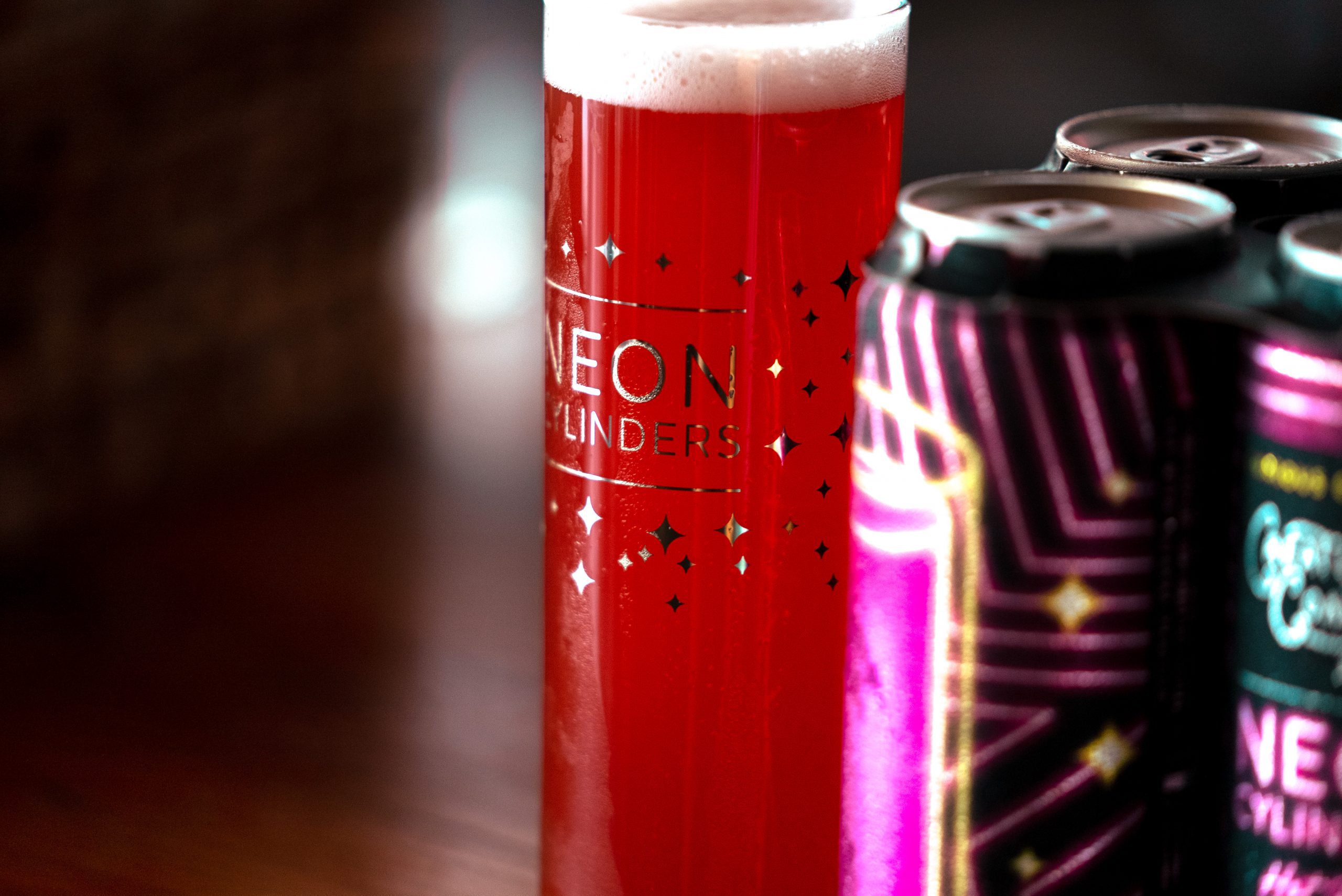 Neon Cylinders: Hot Pink